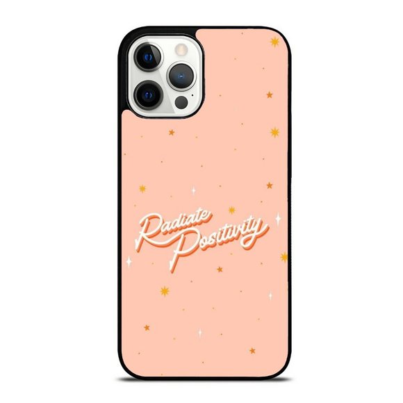 Radiate Positivity - Cute Girls Motivational Quote iPhone Case - Picture 1 of 1